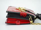 Louis Vuitton LV Trunk Clutch Leather Shoulder Bag Pochette Rouge Noir — view 4