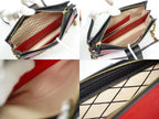 Louis Vuitton LV Trunk Clutch Leather Shoulder Bag Pochette Rouge Noir — view 8