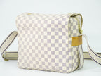Louis Vuitton LV Naviglio Damier Azur Shoulder Bag White Gray — view 2