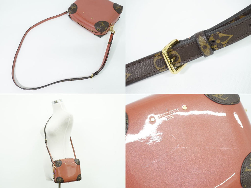 Louis Vuitton LV Venice Vernis Miroir Monogram Shoulder Bag Pochette Ville Rose — view 6