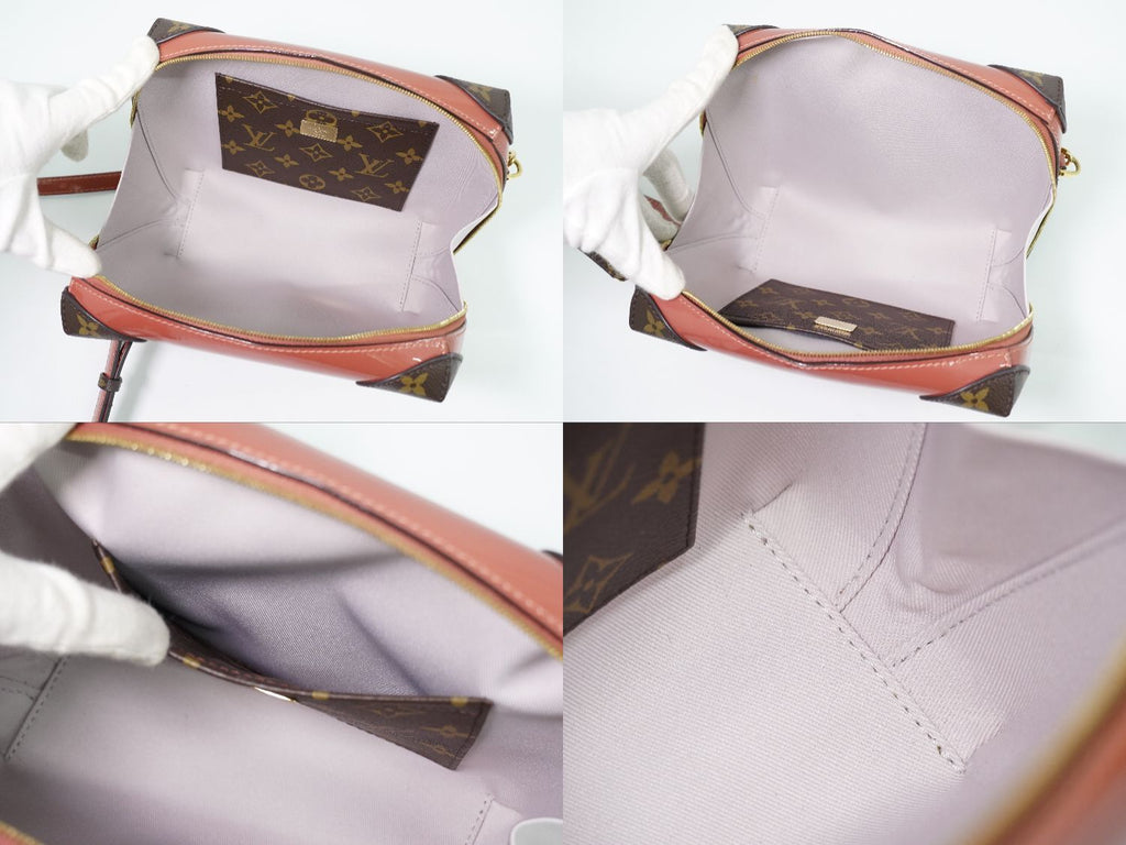 Louis Vuitton LV Venice Vernis Miroir Monogram Shoulder Bag Pochette Ville Rose — view 8