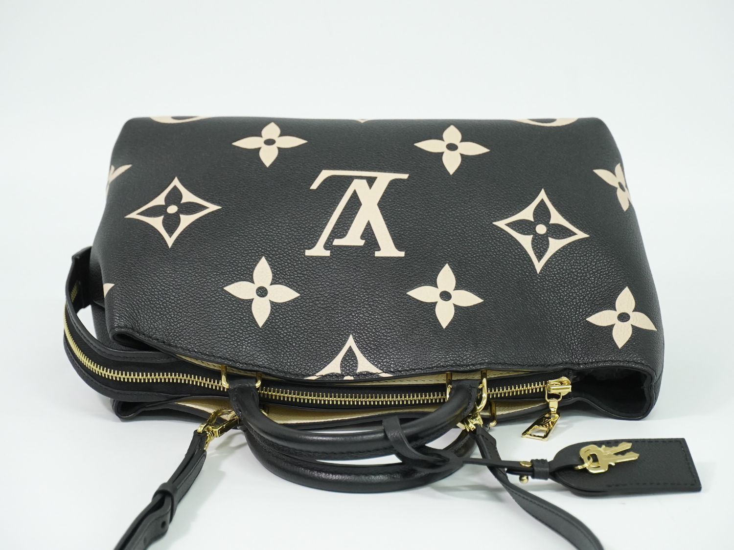 Louis Vuitton LV Petit Palais PM Bicolor Monogram Empreinte Leather 2-Way — view 5