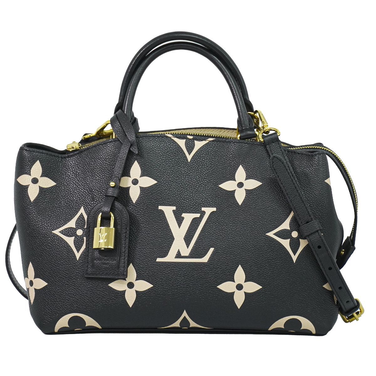 Louis Vuitton LV Petit Palais PM Bicolor Monogram Empreinte Leather 2-Way