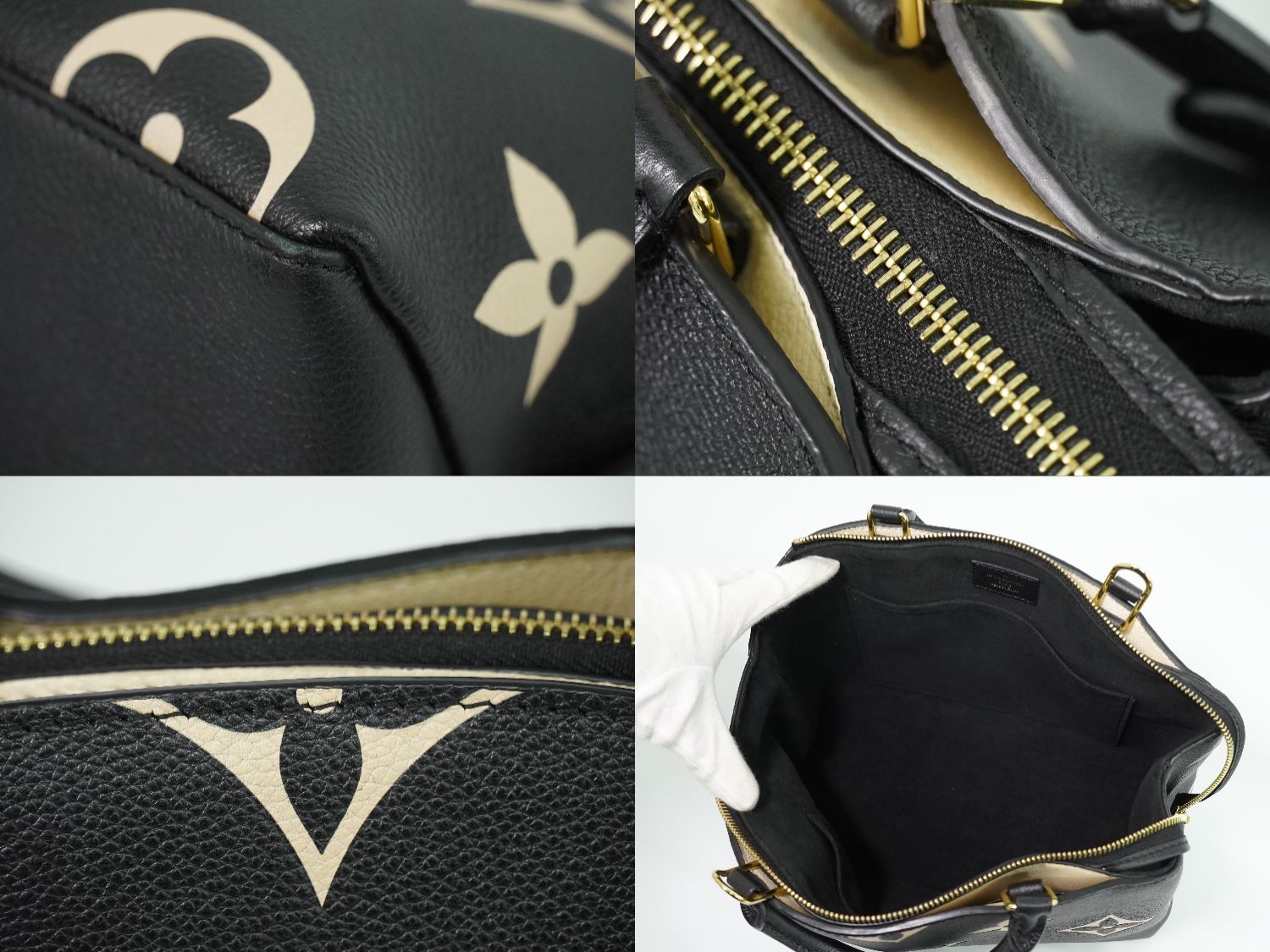 Louis Vuitton LV Petit Palais PM Bicolor Monogram Empreinte Leather 2-Way — view 7