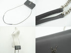Saint Laurent YSL Kate Tassel Chain Shoulder Bag Pochette Leather Gray — view 6