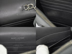 Saint Laurent YSL Kate Tassel Chain Shoulder Bag Pochette Leather Gray — view 9