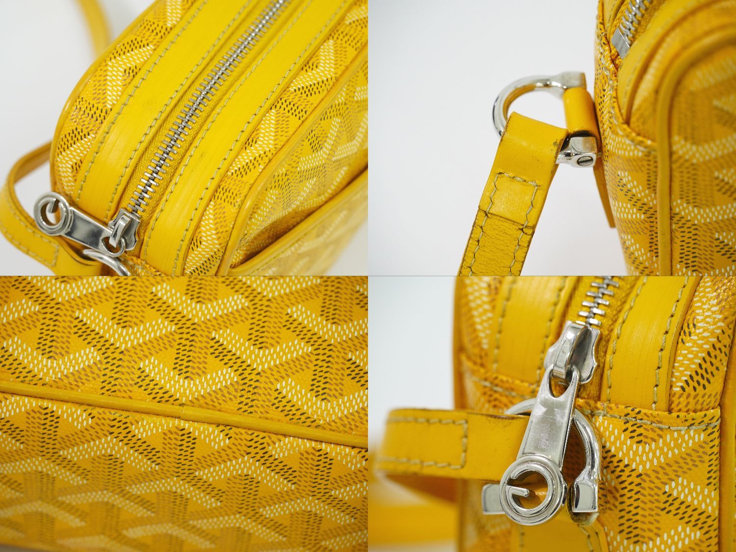 Goyard Cup Vert PM Shoulder Bag Pochette Yellow — view 7