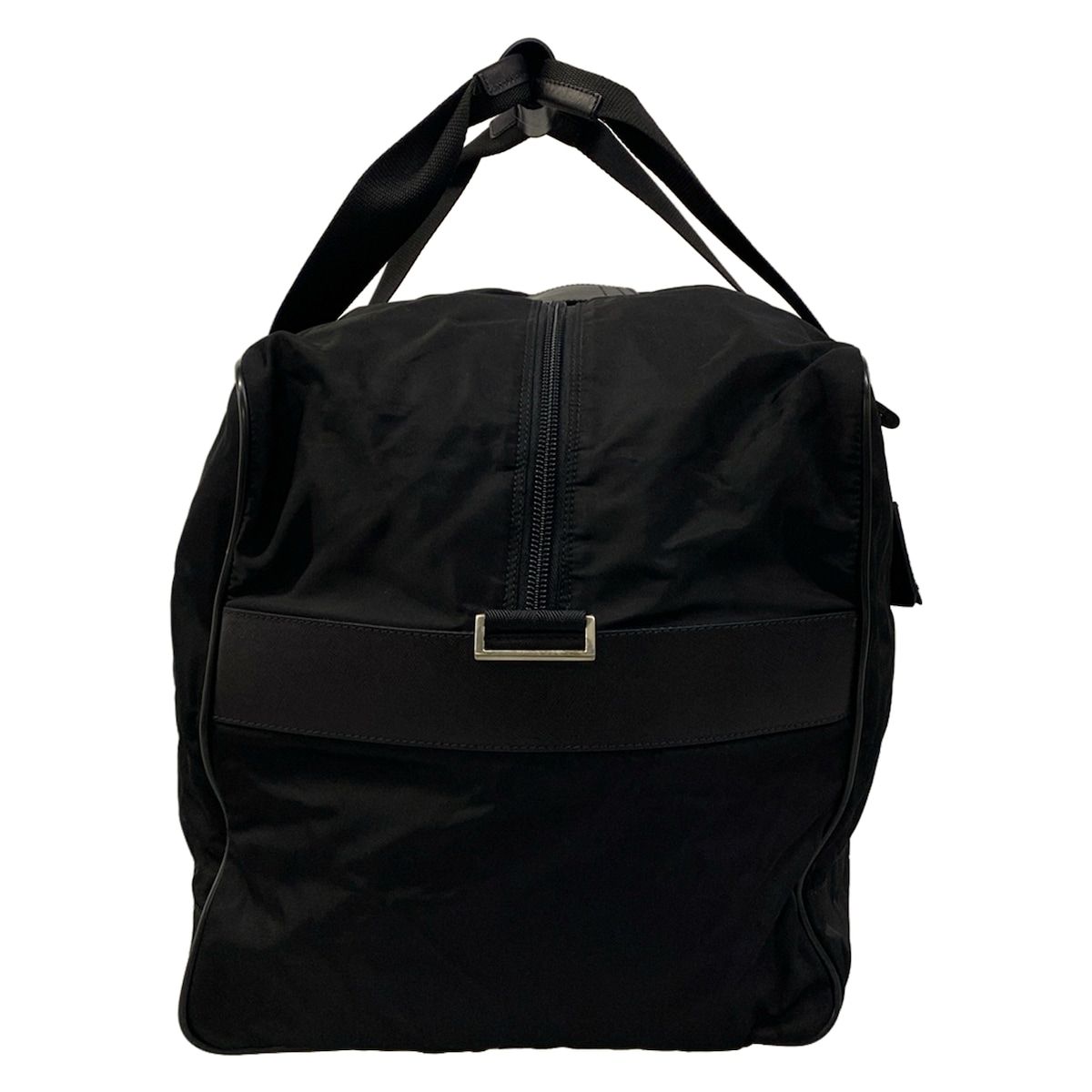 Prada Boston Bag Black No Lock Leather — view 2