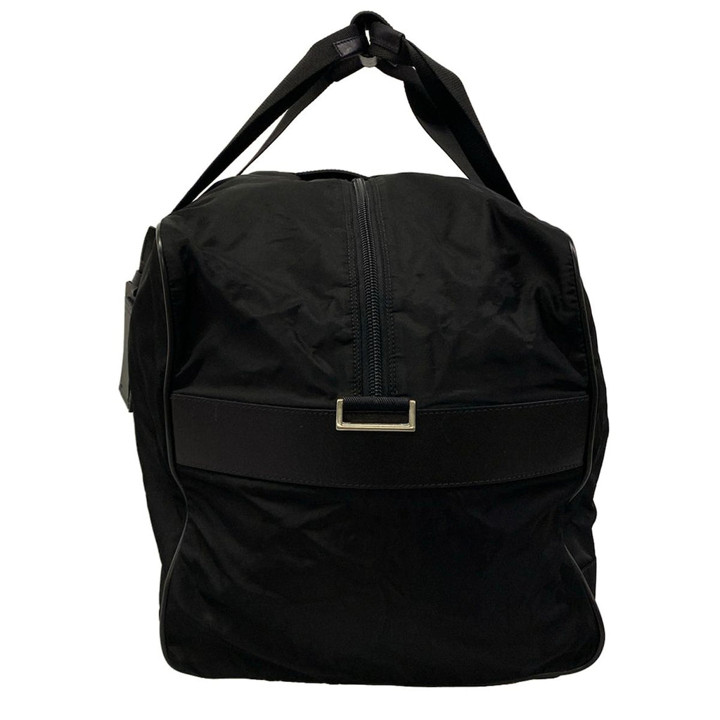 Prada Boston Bag Black No Lock Leather — view 4