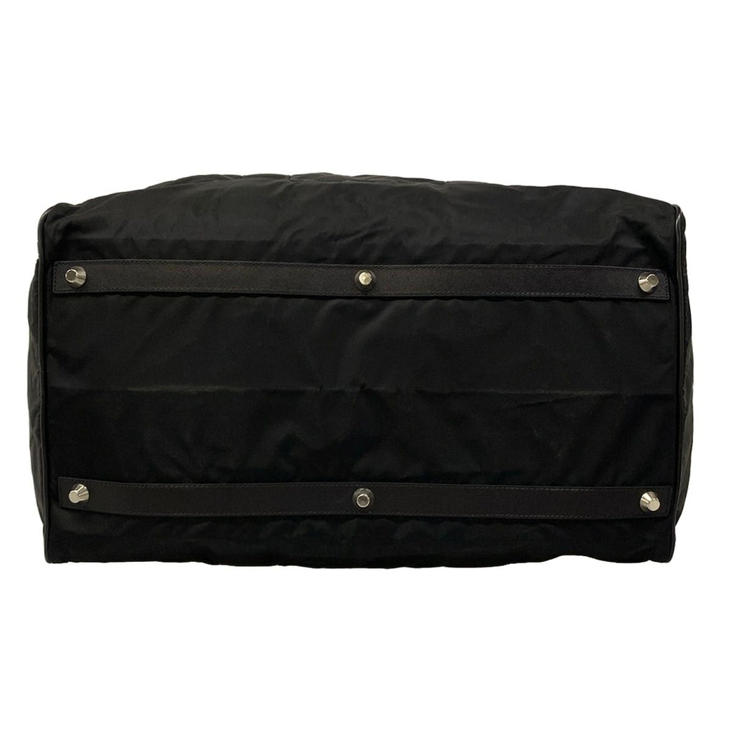 Prada Boston Bag Black No Lock Leather — view 5