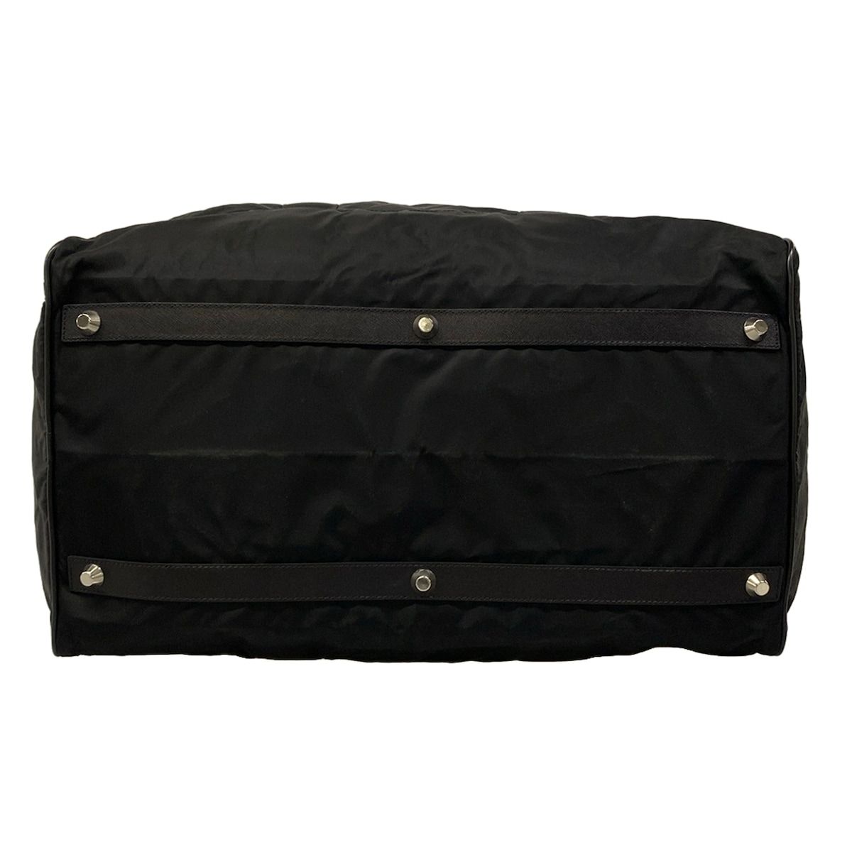 Prada Boston Bag Black No Lock Leather — view 5