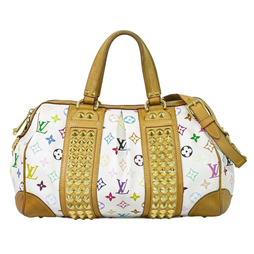 Louis Vuitton LV Courtney MM Monogram Multicolor Takashi Murakami 2-Way Handbag