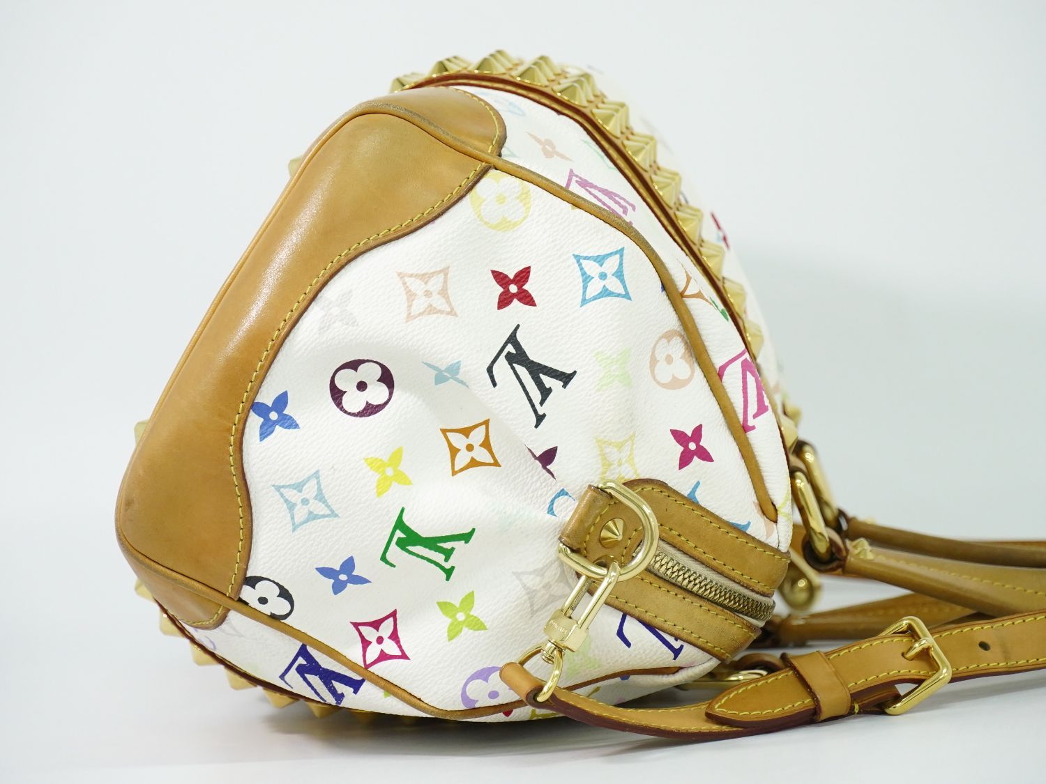 Louis Vuitton LV Courtney MM Monogram Multicolor Takashi Murakami 2-Way Handbag — view 4