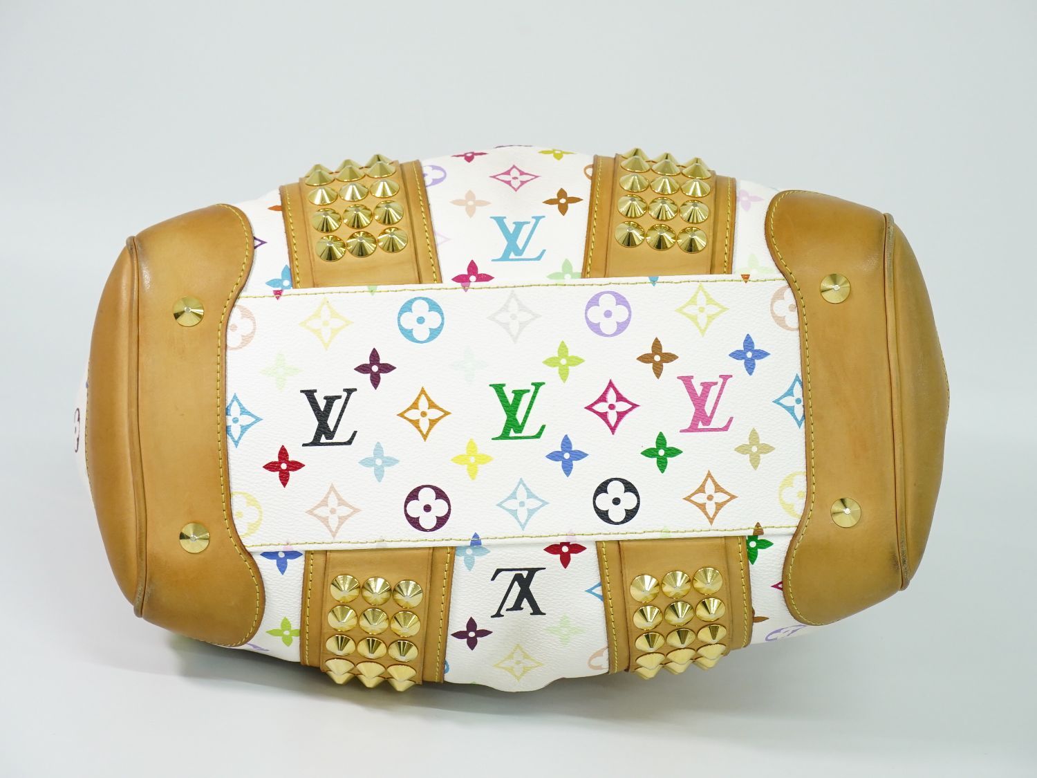 Louis Vuitton LV Courtney MM Monogram Multicolor Takashi Murakami 2-Way Handbag — view 3