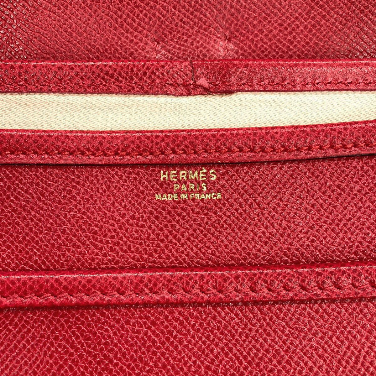 Hermes Noumea Gold Shoulder Bag Courchevel — view 6