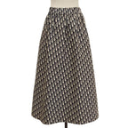 Dior Oblique Technical Taffeta Long Skirt 38 Navy — view 4