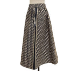 Dior Oblique Technical Taffeta Long Skirt 38 Navy — view 3