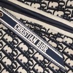 Dior Oblique Technical Taffeta Long Skirt 38 Navy — view 8