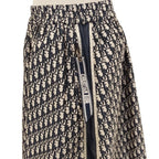 Dior Oblique Technical Taffeta Long Skirt 38 Navy — view 6