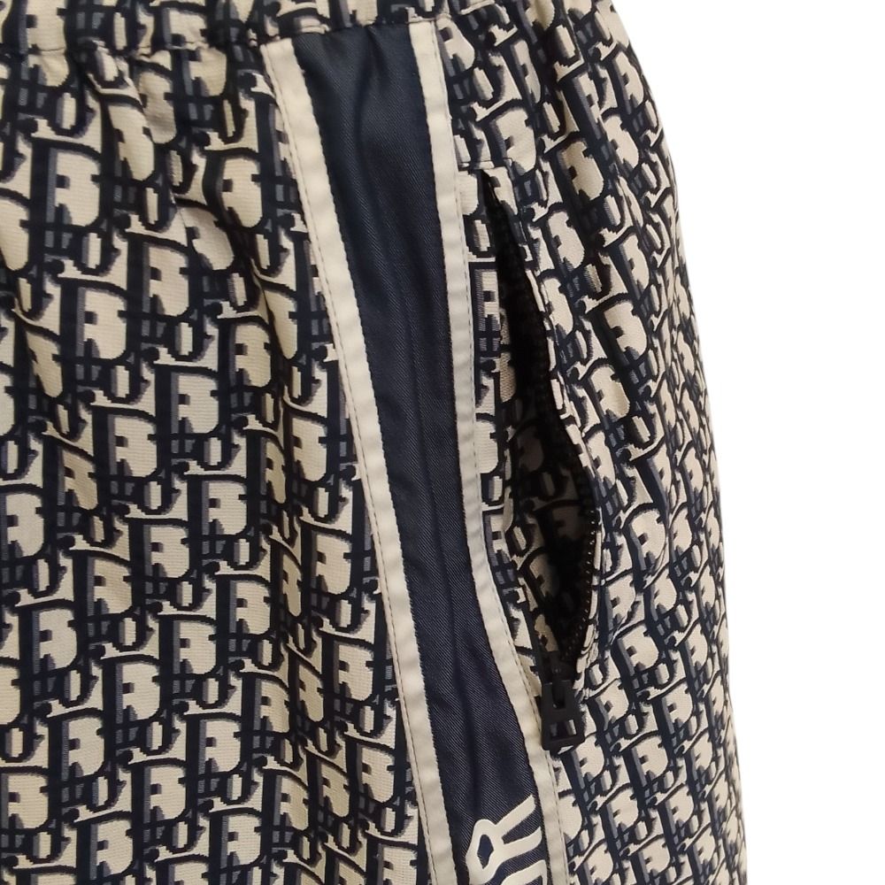 Dior Oblique Technical Taffeta Long Skirt 38 Navy — view 7