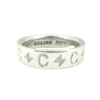 Celine Polished C Macadam Ring Logo Vintage Silver — view 3