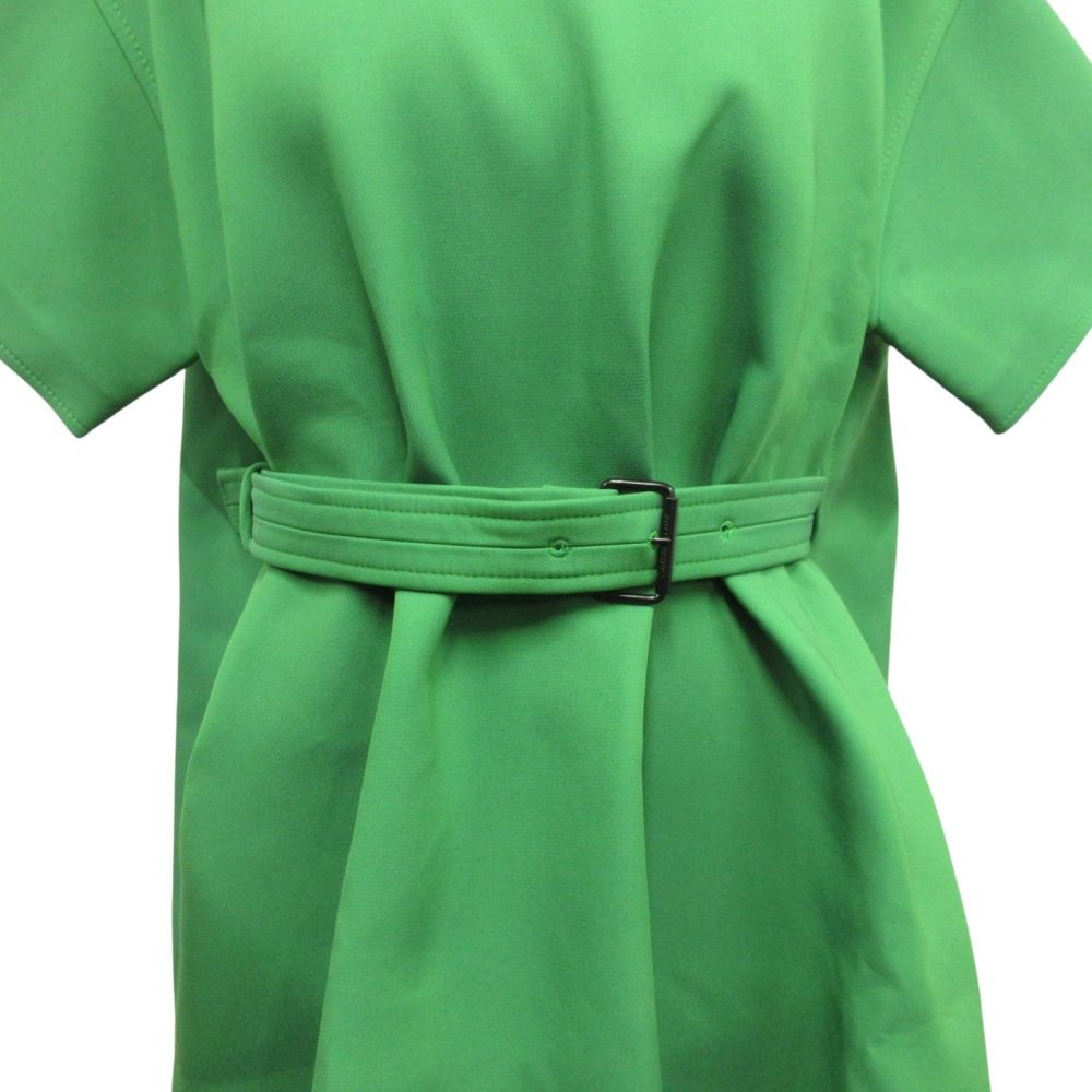 Dior Belted Mini Dress Runway Wear 38 Green — view 4