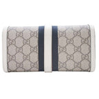 Gucci Jackie GG Supreme Canvas Wallet Chain Shoulder Beige White — view 2
