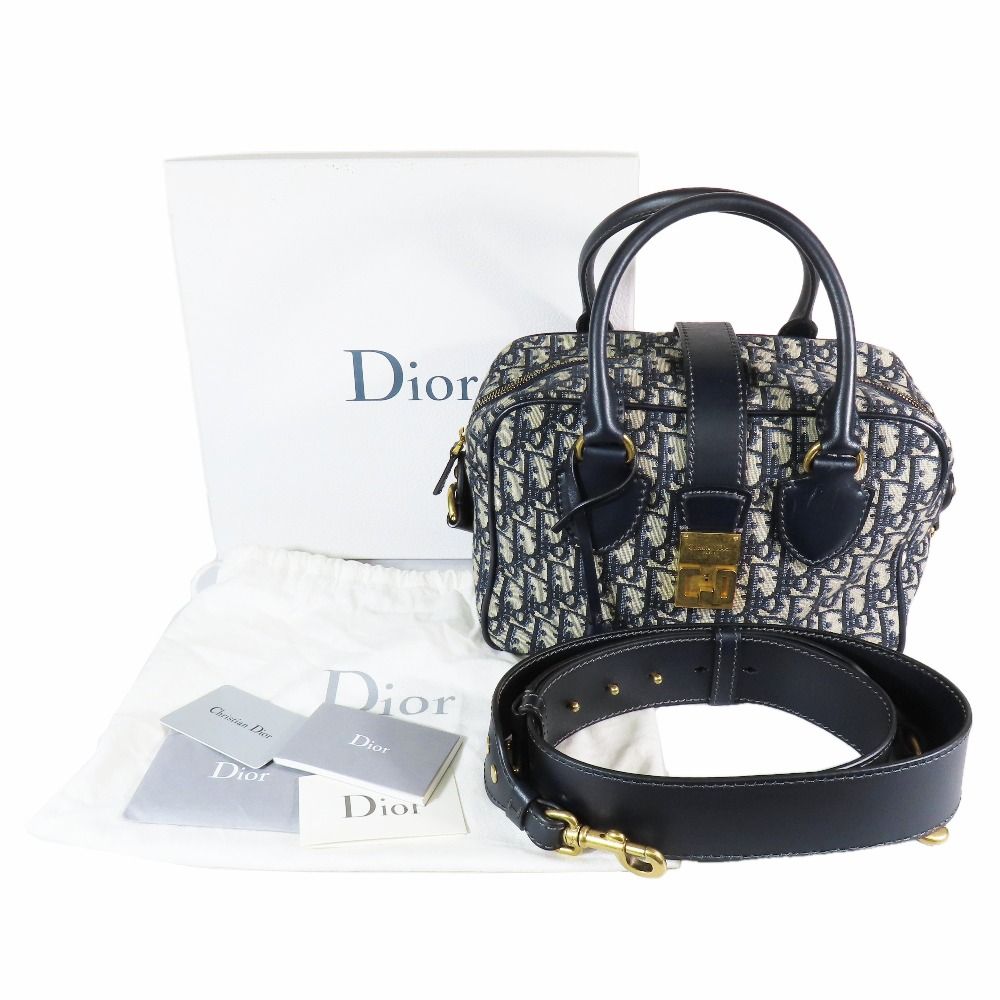 Dior 2-Way Shoulder Boston Oblique Small Bow Sling — view 9