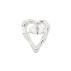 Gucci Polished Bamboo Earrings Silver