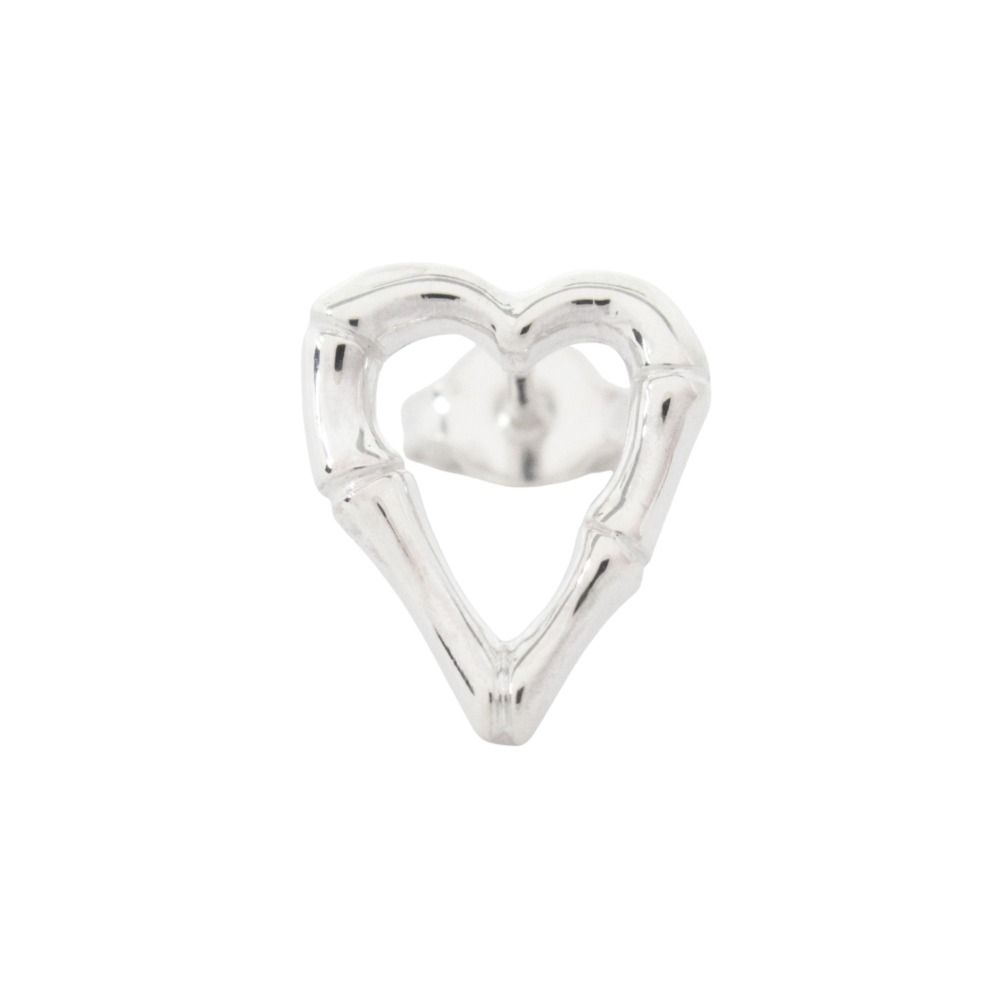 Gucci Polished Bamboo Earrings Silver