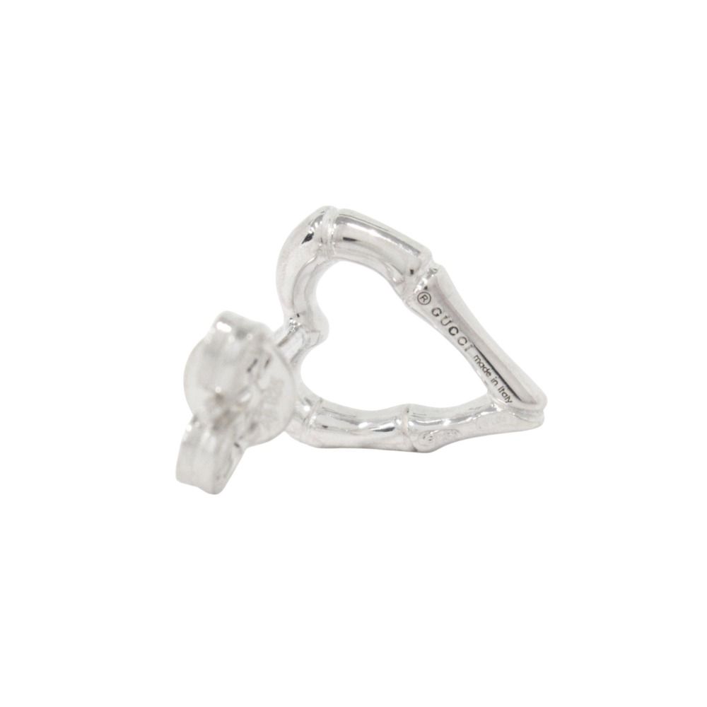 Gucci Polished Bamboo Earrings Silver — view 3