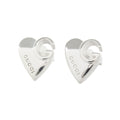 Gucci Polished Interlocking Earrings Silver