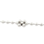Gucci Polished Interlocking Flower Motif Necklace Silver — view 3