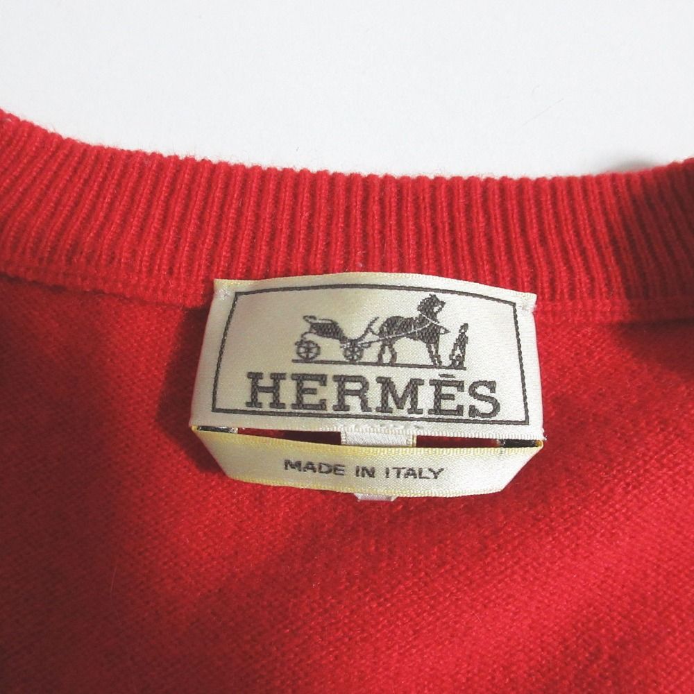 Hermes Neck Cashmere 100% Knit Sweater S — view 4