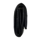 Bottega Veneta Maxi Intrecciato Cassette Trifold Wallet Zipper Black — view 4
