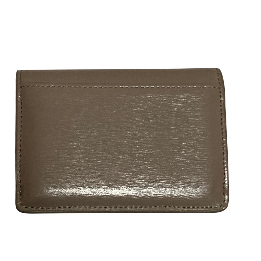 Celine Triomphe Flap Card Holder Compact Wallet Gray — view 3