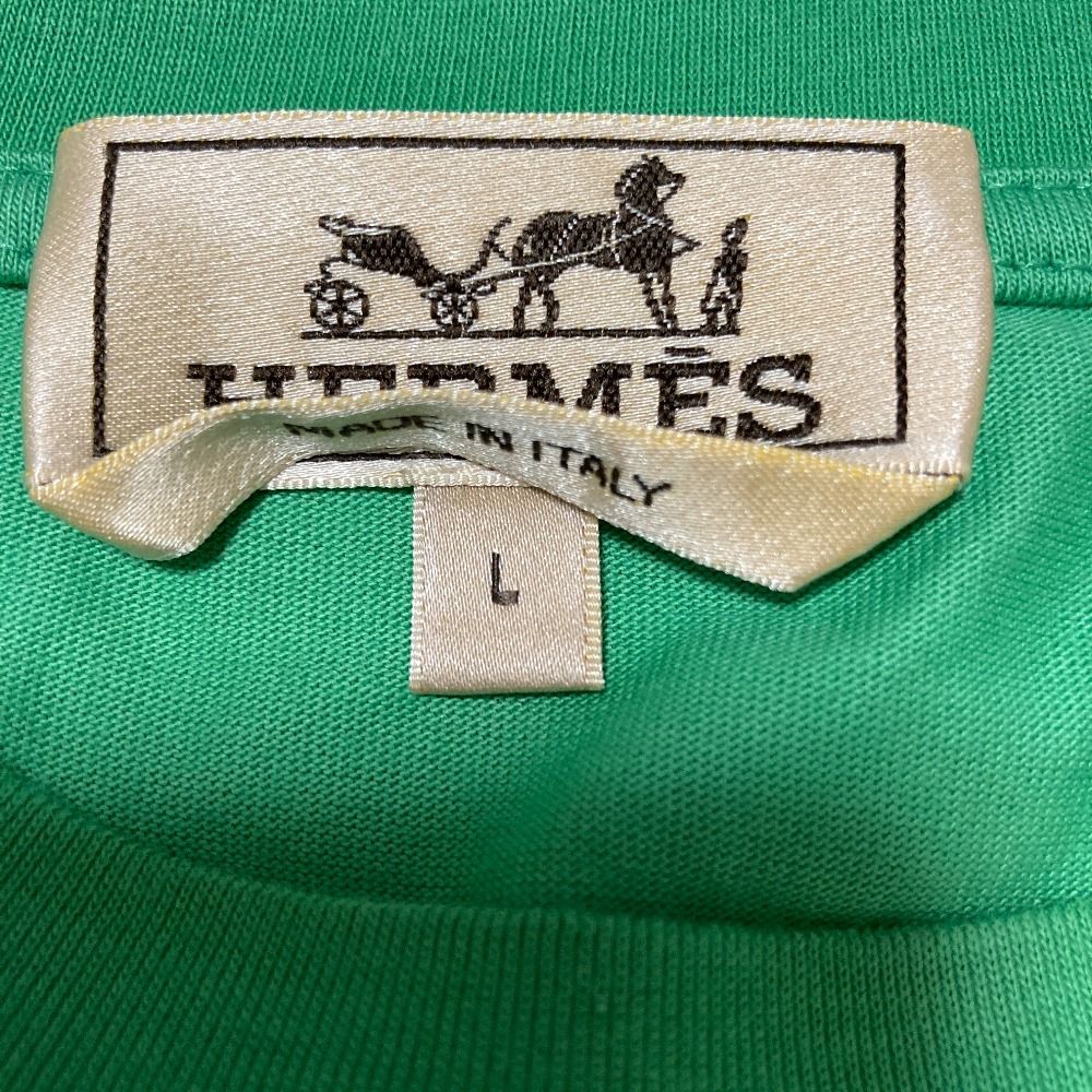 Hermes Puzzle Equestre T-Shirt L Green — view 6