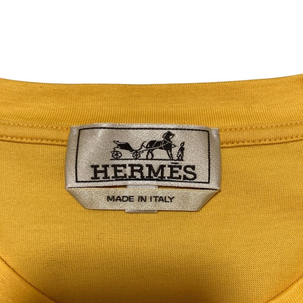 Hermes Stitch T-Shirt L Yellow — view 5