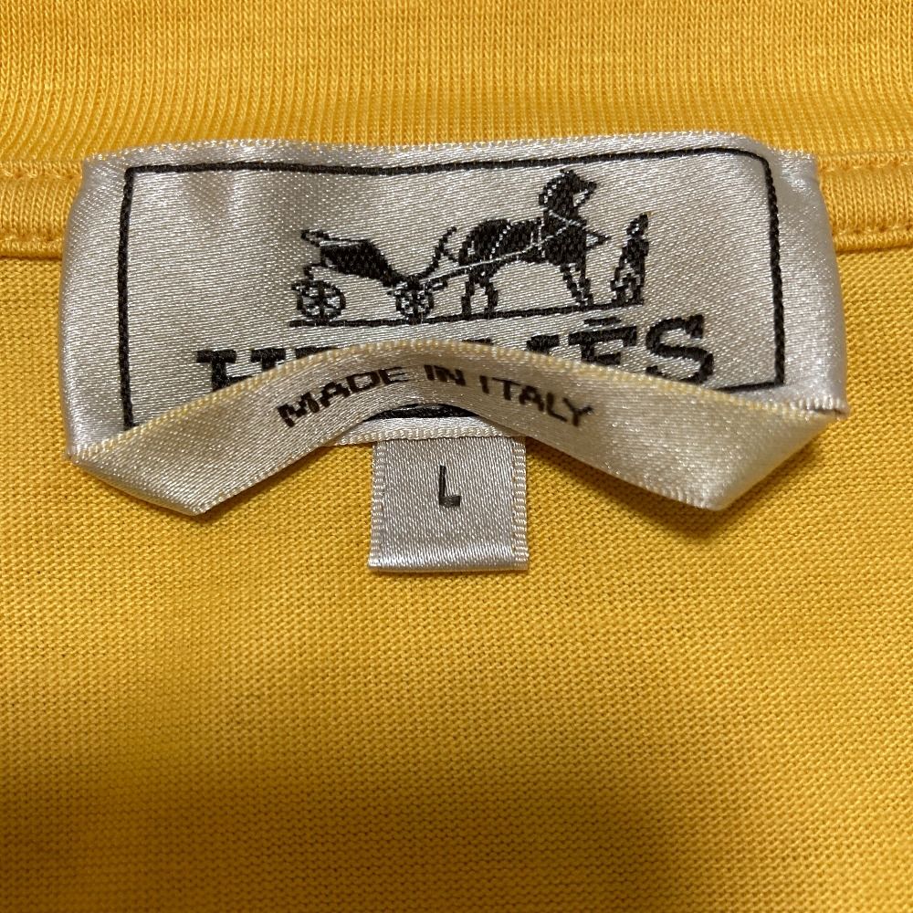 Hermes Stitch T-Shirt L Yellow — view 6