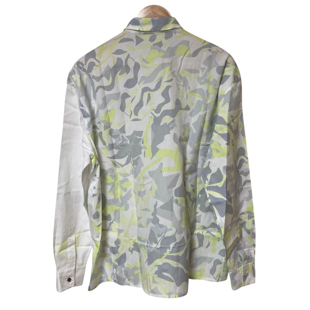 Hermes Puzzle Vegetal Series Button Shirt 39 White — view 2