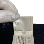Chanel CC Logo Sleeveless Waffle Knit Dress 36 Navy — view 7