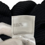 Chanel CC Logo Plate Bottleneck Short Sleeve Knit Top 36 Black Sweater — view 7
