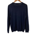 Fendi Lightning Bugs Eye Wool Silk Knit Top Sweater 48 Navy — view 2