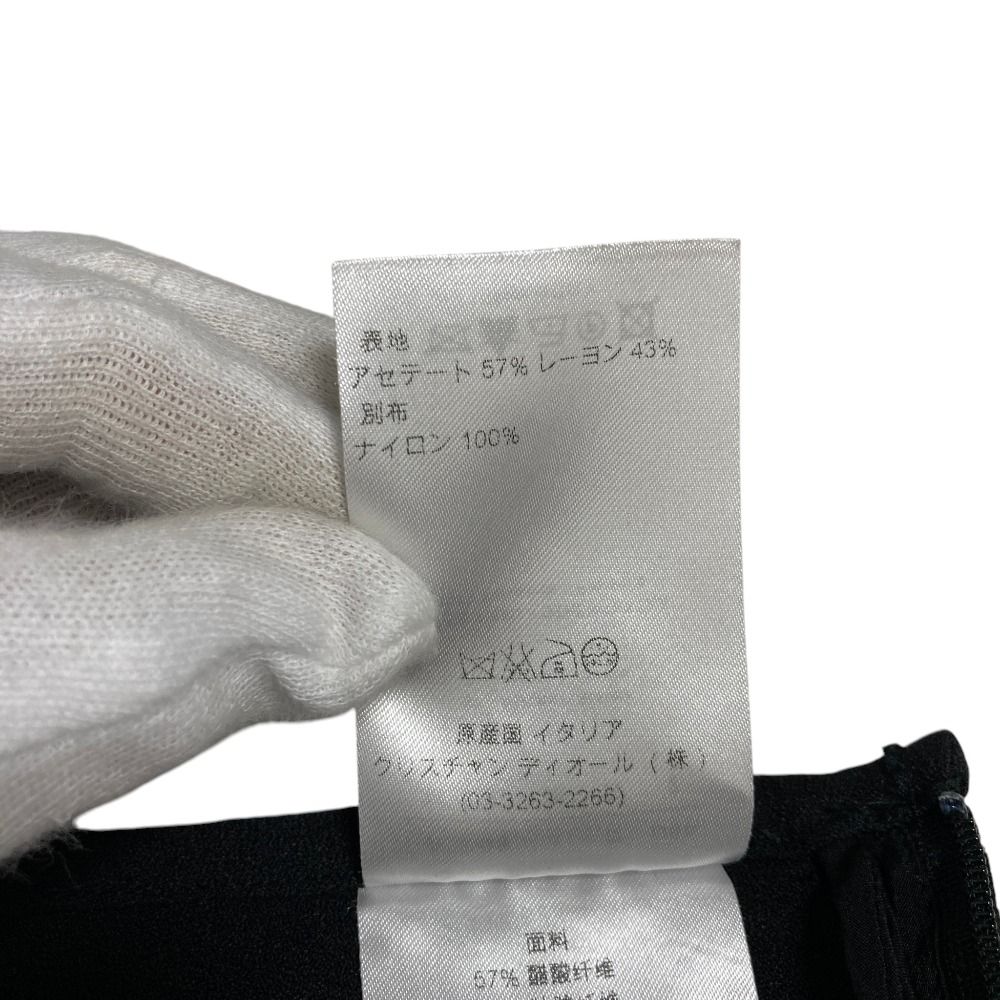 Dior Lace Trim Mini Skirt 38 Black — view 8