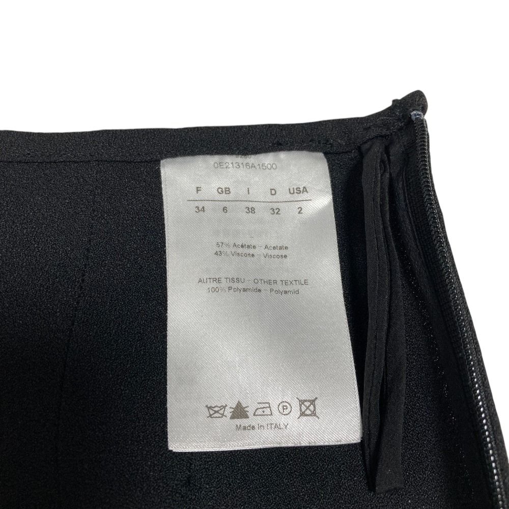 Dior Lace Trim Mini Skirt 38 Black — view 7