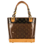 Louis Vuitton Cover Amble PM Vinyl Monogram Tote Bag Brown — view 3