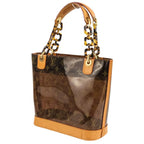 Louis Vuitton Cover Amble PM Vinyl Monogram Tote Bag Brown — view 7