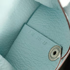 Hermes Leather Chevre Bastia Coin Case Light Blue — view 6