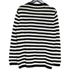 Dior Niki de Saint Phalle Dragon Embroidery Border Knit Sweater Black White — view 2