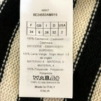 Dior Niki de Saint Phalle Dragon Embroidery Border Knit Sweater Black White — view 7
